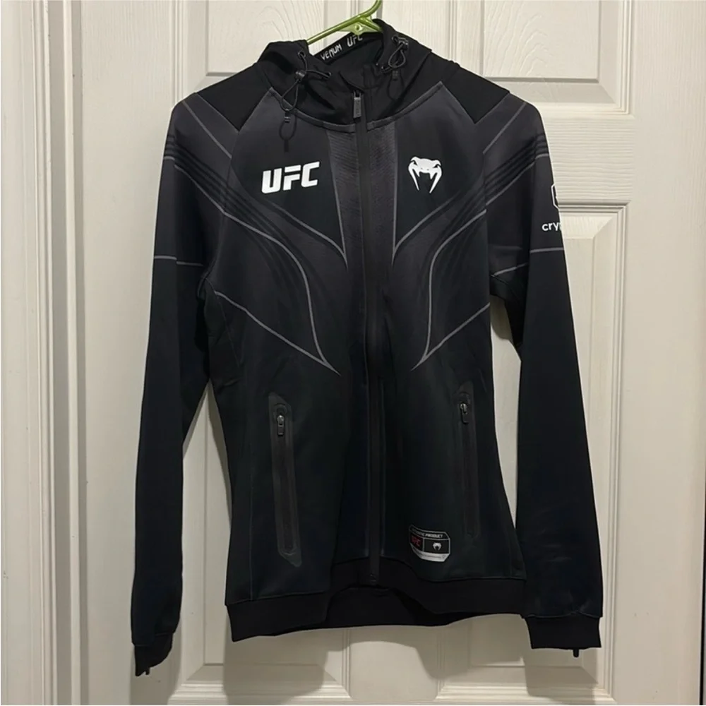 Women's Black UFC Fight Night Venum Walk Out 2.0 Hoodie jacket S - Picture 6 of 16